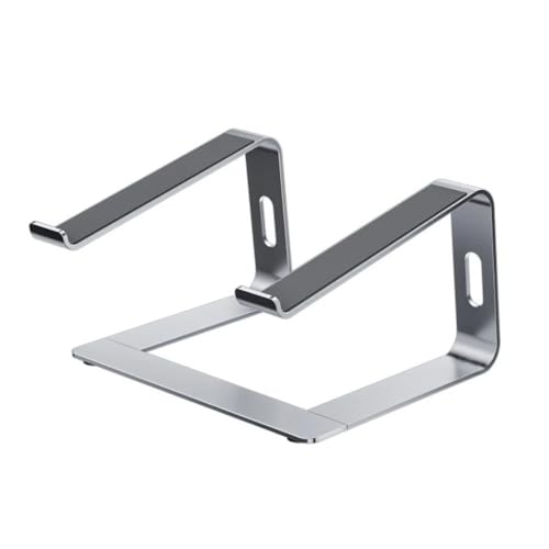 Supporto per Laptop ergonomico in Alluminio Regolabile Notebook Riser per Supporto Portatile per Computer Portatile da scrivania Compatibile 10-16 Pollici Mac Book Air PRO Silver