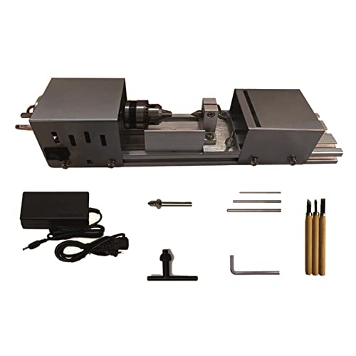 Torno de madera 100 W Mini granos máquina Torno miniatura 7000 rpm Trabajo de madera DIY Torniquete herramienta de pulido rotatorio