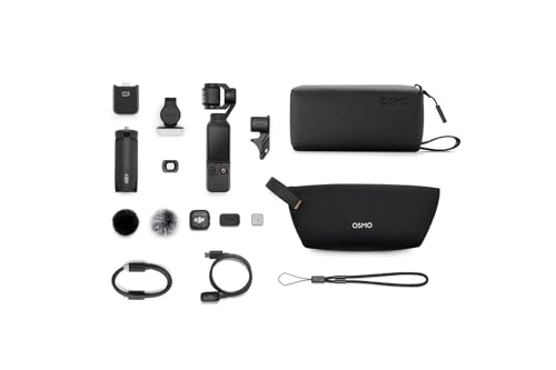 Image of DJI Osmo Pocket 4 Creator Combo 3-Axis Gimbal Camera with 4K Video, AI Tracking, Wireless Mic, Touchscreen Display, Stabilized Vlogging Camera for YouTube, Travel & Content Creation