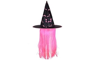 Halloween Witch Hat, Pink Witch Costume Women