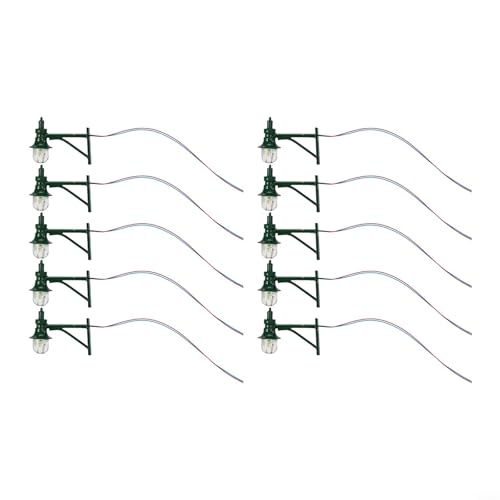 Vacumist 10 Pack HO Scale LED Street Lights Warm White