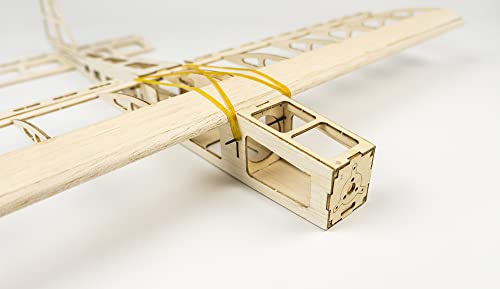 Kit de avión RC de balsa R03 STICK-06, aeromodelismo de madera de 580 mm para adultos principiantes 4
