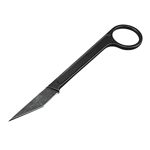 HUAAO カランビットナイフ 小型ナイフ 440Cステンレススチール刃、フルタング 構造 キャンプ サバイバル アウトドア ユーティリティナイフ シース ナイフ ミニナイフ