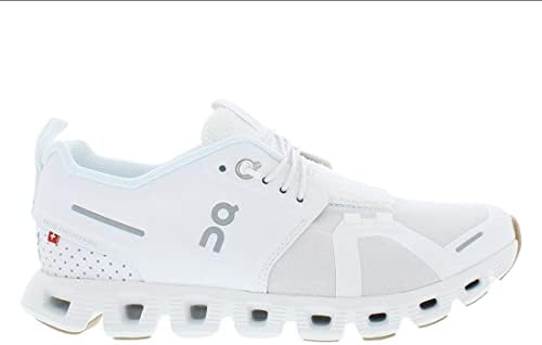 On Women's Cloud 5 Terry Sneakers, White/Almond, 8 Medium US | Image 1