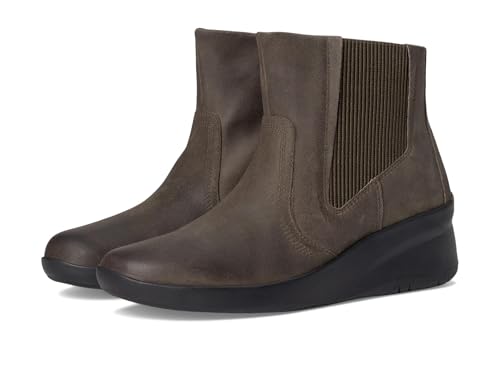 Clarks Womens Suttyn Rae Slate Leather 8 Medium