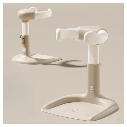 Luulifeベビーシャワースタンド ベビースタンディングシャワーホルダー 多段階速度調整 滑り止めベース バススタンド 背骨保護設計 手を自由に 赤ちゃん沐浴より安全に 親はより安心して (トワイライトブラウン + 5段階調整)