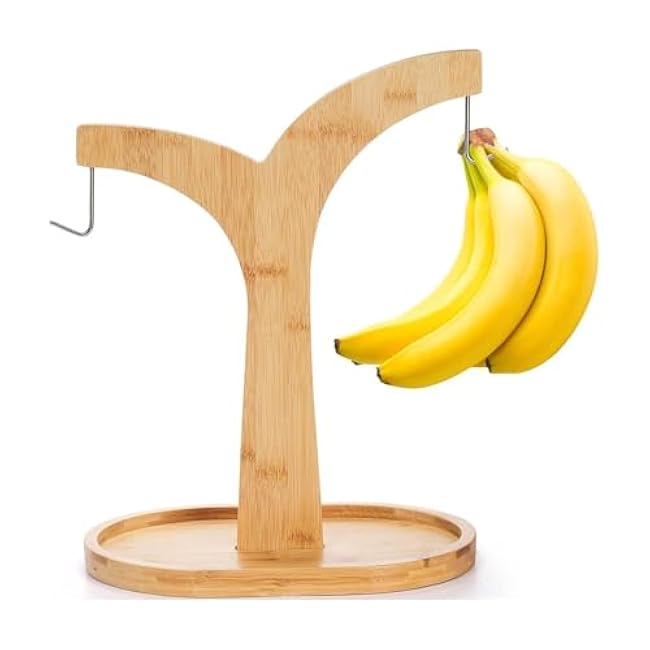 Banana Holder for Grapes Modern Keeps Fruits Fresh with Decorative, Stable Base, Multifunctional, Bananas Tree Hanger