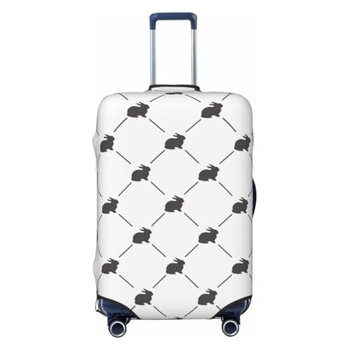 Travel Luggage Cover - Cute Rabbit No.20005 Washable Suitcase Covers Protector Fits 18-32 Inch Luggage