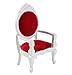 Dollhouse Chair Mini Furniture for Dolls 1:12 Scale Upholstered Armchair Dollhouse Accessories Retro Vintage Wooden Carved Armchair for Living Room, Bedroom and Dining Hall (C)