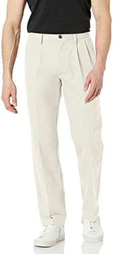 Amazon Essentials Men's Classic-Fit Wrinkle-Resistant Pleated Chi...