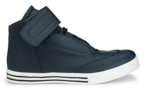 REAL BLUE Men's Navy Blue Sneaker -9 UK