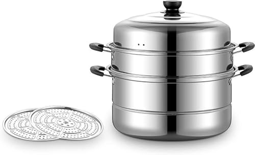 IWEJ ������ ��i�E�O�i 304 �X�e�����X�� 3 �w�� �K���X�W�t�� �I�[���M���Ή� IH�E�K�X�ΑΉ� ���@�\ �����E�ρE䥂� �w���V�[������� 26-32cm �ƒ�p�E�Ɩ��p (3�i 26cm)