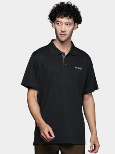 Columbia Mens Utilizer Short Sleeve Polo, Black, X-Large - image 3