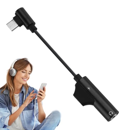 充電、USB Cオーディオ、充 電器アダ プターを備 えたU SB C オーディオア ダプター,イヤホンコンバ ー - 2インチタイプ- ?3.5mmアダプタードングルヘッドフォンジャックコンバーター用の携帯電話用