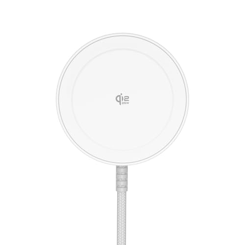 Qi2 Chargeur sans fil magnétique 25 W avec câble de 1,8 m, compatible avec Galaxy S26/S25/S24/S23/S22/S21/S20/FE/Plus/Ultra/Z Fold/Z Flip/Note séries, Pixel...