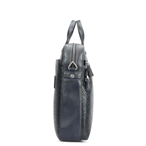 Image of Da Milano LeatherLaptop Bag for Men & Women | Laptop Messenger Bag | Fits Up To 16 inch Laptop | Ideal for Office Purpose (6285L-D)