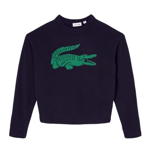 Image of Lacoste x Bandier Women's Contrast Crocodile Sweater