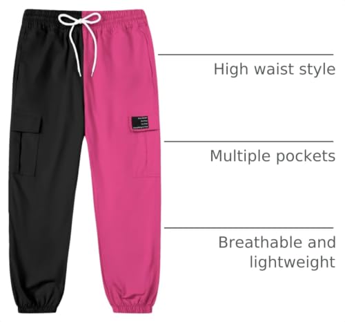 Image of SANGTREE Girls & Womens Drawstring Cargo Jogger Pants,3 Years - Women 3XL