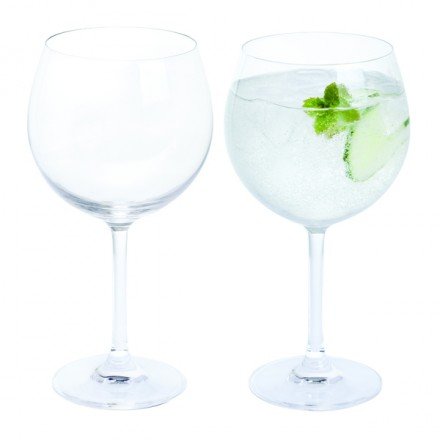 Dartington personnalisé Vin & Bar duo de verres Copa haut de gamme gravés en Angleterre