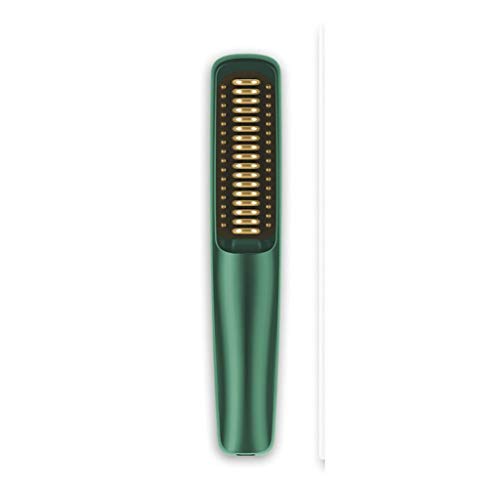 Plancha para el cabello inalámbrica 2 en 1 profesional, peine caliente anti-permanente y cepillo alisador miniatura 1