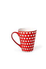 Idea Regalo - Excelsa Enjoy Mug, Porcellana, Rosso, 10 x 10 x 8.5 cm