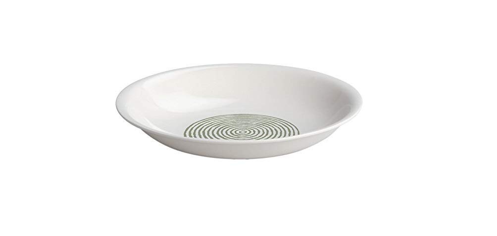 Alessi White/Green 22 Cm Acquerello Soup Bowl, / Green(Set Of 4) 22Cm