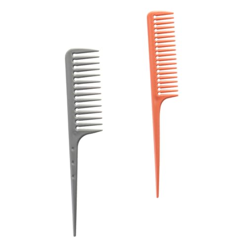 PATKAW 2 Piezas peine de puntiaguda peine desenredante cepillo desenredante peine de plástico Peine para desenredar peines de peluquero peine de corte de pelo el plastico