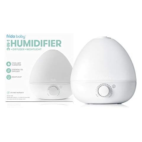 3-in-1 Humidifier with Diffuser and Nightlight by Frida Baby, White, FS-HXWH-NS-GB00 Cover