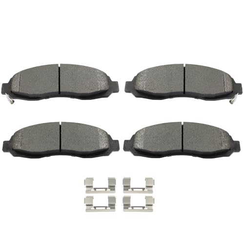 Image of cciyu D962 Brake Pads w /Hardware Front Disc Brake Pad Set | Fit For Dodge For Dakota 2003-2004