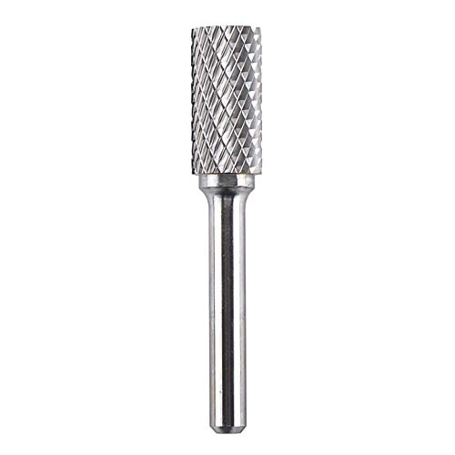SpeTool Carbide Rotary Burr Double Cut 1/4 Inch Shank Die Grinder Barral with Cut on Top 1/2" x1" Cutting Size, SB-5