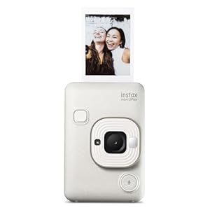 Fujifilm INSTAX Mini LIPLAY Hybrid Instant Camera – Misty White