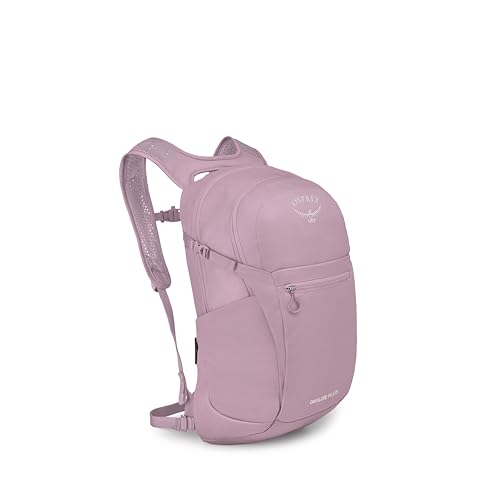 Image of Osprey Daylite Plus Commuter Backpack - Everyday Pack with Laptop Sleeve, Bottle Pockets, and Extra Storage, Iris Pink
