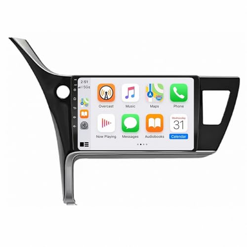 Radio coche para Toyota Corolla 2017 con Carplay, pantalla HD y cámara de visión trasera