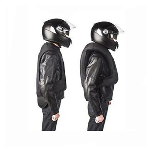 YXYMOTEFLY Chaleco Airbag Moto, Malla Transpirable, Reflectante, Talla S, Negro