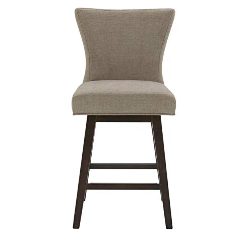 Amazon Brand – Stone & Beam Esme Memory-Swivel Counter-Height Barstool, 39.4"H, Slate #TOP1