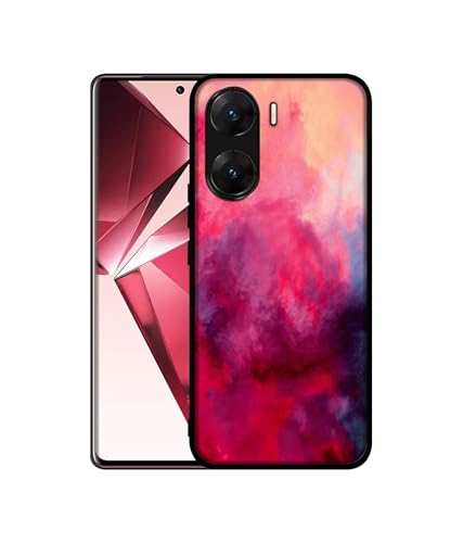 Image of Holi Color Design Premium 2D Printed Metal Back Case Cover for Vivo V29E 5G