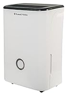 Russell Hobbs RHDH2002 20 Litre/Day Dehumidifier for Damp/Mould & Moisture in Home, Kitchen, Bedroom, Office, Caravan, Laundry Drying, 50m2 Room, Smart Timer, White