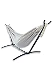 ハンモック 高級 ダブルサイズ スタンド付き 自立式 室内 ダブルハンモック 本場コロンビア製 (24年モデル:ファロリトブラウン, ブラックスタンド)