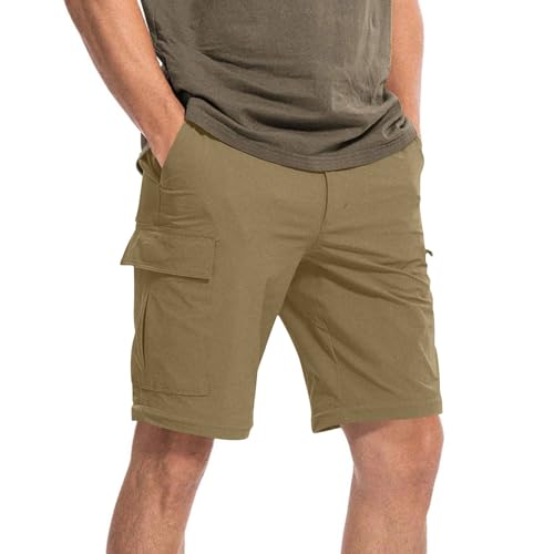 Men's Lightweight Zip-Off Pant Hiking Pants Cargo Trousers Convertible Water Resistant Outdoor with 5 Deep Pockets2