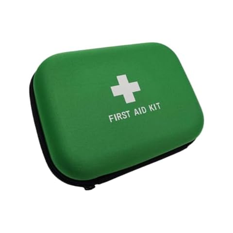 Jipemtra First Aid Hard Case Empty, First Aid Hard Case First Aid EVA Hard Red Medical Bag for Home Health First Emergency Responder Camping Outdoors (Green) Cover