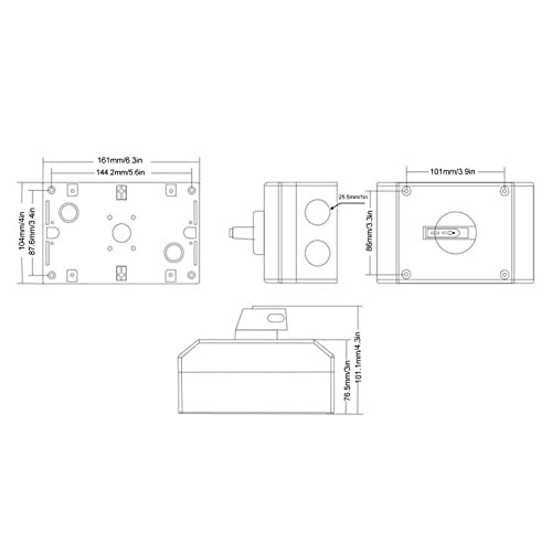 Interruptor PV DC, Interruptor Solar DC Isolator Compact 1200V 32a PC para Barco(Básico)