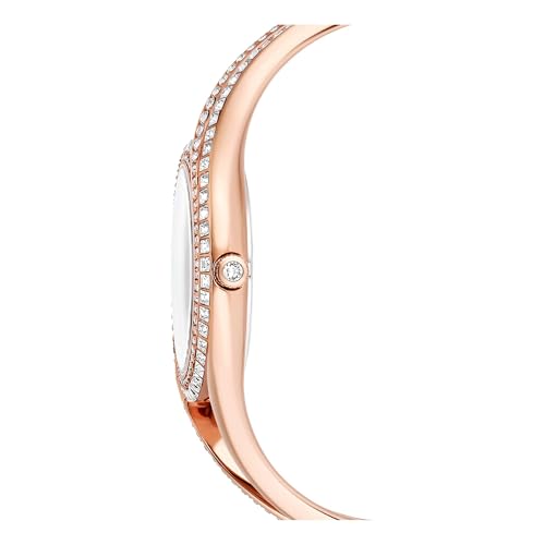 Image of Swarovski Hyperbola Collection Watch, Swiss Made, Rosegold-Finish Rosegoldton, One Size, Hyperbola Watch Bracelet Bangle
