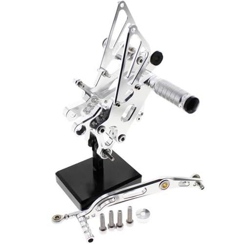 Cale Pied Moto YZF-R6 2006-2023 Repose-Pieds Réglables Pédale Argent