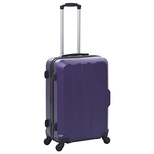 Hardcase Trolley Set with Security Locks, Lightweight ABS Material, 3-Different Size Luggage in Purple2