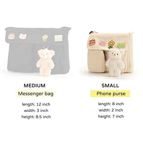 Phaoullzon Kawaii Crossbody Bag Cute Messenger Bags Canvas Shoulder Purse #TOP3