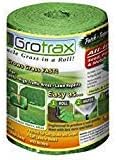 Grotrax Biodegradable Grass Seed Mat, Bermuda Rye - 20 Square Feet Patch N Repair- All in One Growing Solution for Lawns, Dog Patches and Shade -Just Roll Water & Grow - Not Fake or Artificial Grass