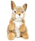 Uni-Toys - Hase, stehend (beige) - 18 cm (Höhe) - Plüsch-Kaninchen - Plüschtier, Kuscheltier