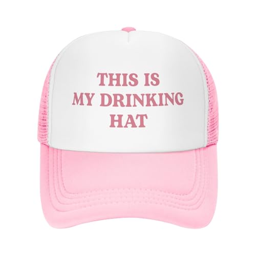 Image of Funny Trucker Hats for Women Hot Pink Funny Gag Baseball Cap for Girls Women Men Hat