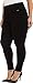 Calvin Klein Women's Plus Size Modern Essential Power Stretch Legging with Waistband, Black, 3X