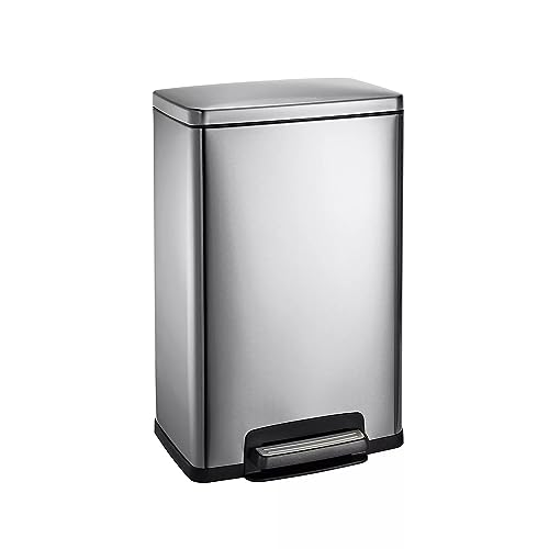 Bote de basura Tramontina 13 gal acero inoxidable